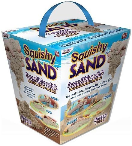 Squishy Sand As Seen On TV Soft and Moldable Sculptable Indoor Toy Sand 1.5 lbs (680)g by Squishy Sand
