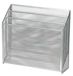 Amazon.com : OfficeMax Mesh 3-Tier Organizer, Silver ...