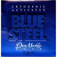 Dean Markley 2673 Custom Light Blue Steel NPS Electric Bass 4 String Set (46-102)