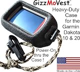Garmin Dakota 20 10 / Approach G3 CASE, COVER in 'Special Ops Black' Made in the USA Search 'GizzMoVest' for all models.