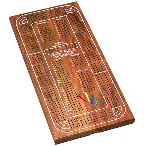 Childrens Toyshop  Toys : Carrom Grandmaster 4-Track Cribbage Board