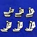 YEQIN (TM) SINGER INDUSTRIAL WALKING FOOT SINGLE PIPING WELTING FEET S31- 6size For Choose (1/4' 8.55)