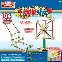 Ideal Fiddlestix 104 Piece Classic Wood Connector Set
