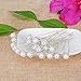 Pearls and Crystal Flower Wedding Bridal Hair Pins Clips Bridesmaid Jewelry for women (20 Pcs)