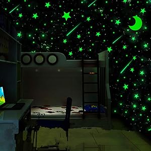 Realistic Glow In The Dark Stars And Moon 500pcs Glow Stars And