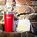 Healthy Human Stainless Steel Tumbler with Straw & Lid | Splash Proof Insulated Travel Cup | Eco-Friendly Coffee Tumblers | Water Cups with Straws Cleaner and Splash Proof Lids (20oz, Red Hot)