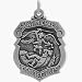 Sterling Silver St. Michael Religious Medallion with chain