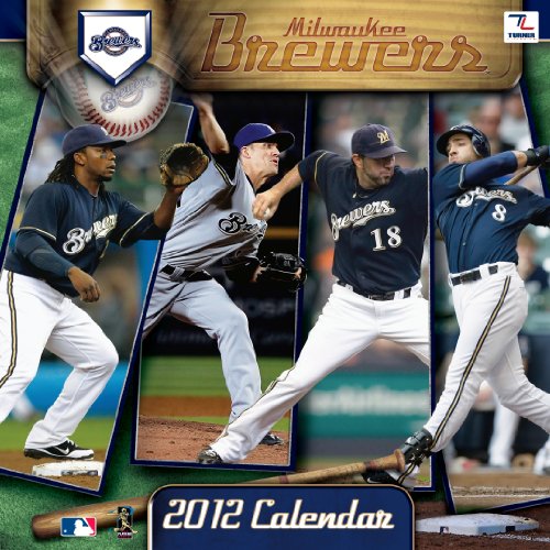 2012 MILWAUKEE BREWERS 12X12 WALL CALENDAR