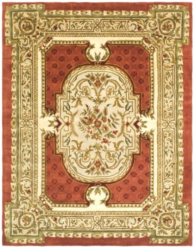 Safavieh Classic CL755A Burgundy 7'6 x 9'6 Handmade Wool Area Rug