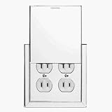 C.R. LAURENCE 3432804 CRL Double Duplex Switch Acrylic Mirror Hide-A-Plate