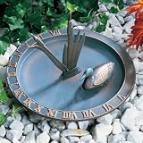 Loon Sundial Birdbath in VerdigrisWhitehall-00586
