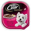 CESAR SUNRISE With Smoked Bacon and Egg Souffle Breakfast Dog Food Trays 3.5 oz. (Pack of 24)