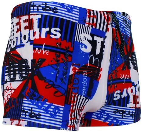 Wantdo Swimwear Trunks Shorts Tie Elastic Boxers(Blue,X-Large)