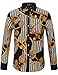 SSLR Men's Rock Style Striped Long Sleeve Shirt