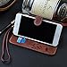 CORNMI i6 Plus Case, Premium Vintage Flip Wallet Leather Magnetic Closure Cover Skin for i6 / 6S Plus 5.5 inch with Card Slots, Cash Compartment and Wrist Strap (Brown)