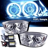 8000k Slim Xenon HID Kit+ 06-08 Dodge Ram Ccfl Halo LED Projector Head Lights by Eautolight
