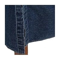 Home Trends Denim Bedskirt in Dark Blue