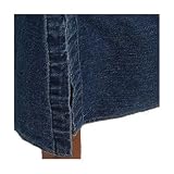 Home Trends Denim Bedskirt in Dark Blue - Size Queen