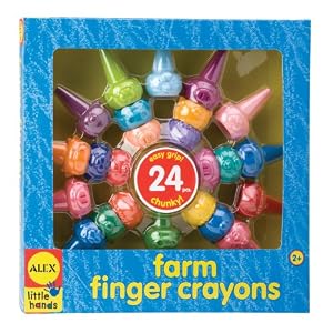 Alex Toys Farm Finger Crayons, Alex Little Hands Art Series