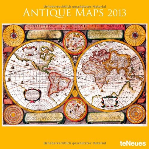 2013 Antique Maps Wall Calendar