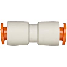 SMC KQ2H07-00A PBT Push-to-Connect Tube Fitting, Straight Union, 1/4" Tube OD