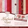 Memorystor 72 Sheets HANDMADE PAPER Hearts & Flowers
