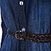 Sunward Fashion Sexy Women Half Sleeve Casual Denim Party Mini Dress with Belt