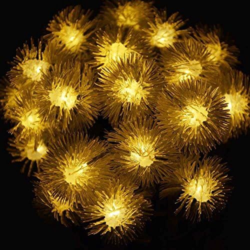 FITTA Solar Powered String Lights,30 LED 20ft Waterproof Novelty Globe Decorative Light Ball Fairy String Lights for Garden Bedroom Christmas Wedding Home Holiday Decorations Outdoor (Warm white)