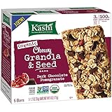 Kashi Organic Chewy Granola and Seed Bars, Dark Chocolate Pomegranate, 6 Ounce