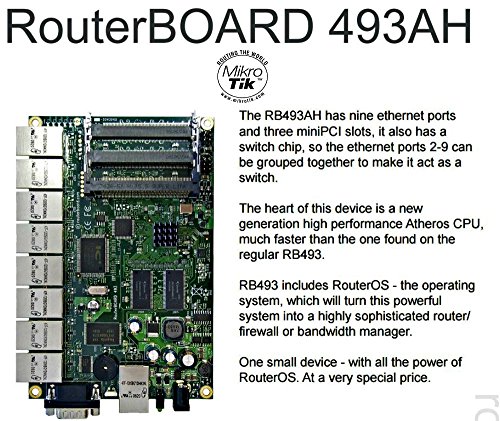 Mikrotik RB/493AH 680MHz CPU 128MB 9LAN 3mPCI L5