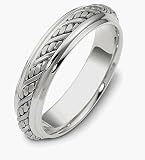 5.5mm Platinum Comfort Fit Wedding Band Ring
