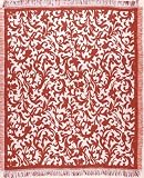 Tangerine Hamlet Afghan Throw Blanket 50 x 60 Tangerine Hamlet Afghan Throw Blanket 50 x 60
