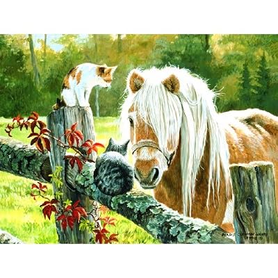 Just Visiting 500pc Jigsaw Puzzle by Persis Clayton Weirs
