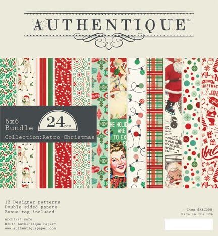 Authentique Retro Christmas 6x6 Paper Pad