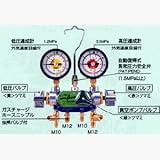 デンゲン マニホールドゲージ3バルブ方式【カーエアコン修理機器】 CP-MG313NDX