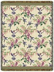 Hummingbirds Tapestry Throw Blanket