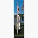 20' Aluminum in ground pole with 4'x'6' US flag, with sewn stripes & embroidered star...