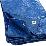 30X50 Blue Tarp Tarpaulin Canopy Tent, Boat. RV or Pool Cover