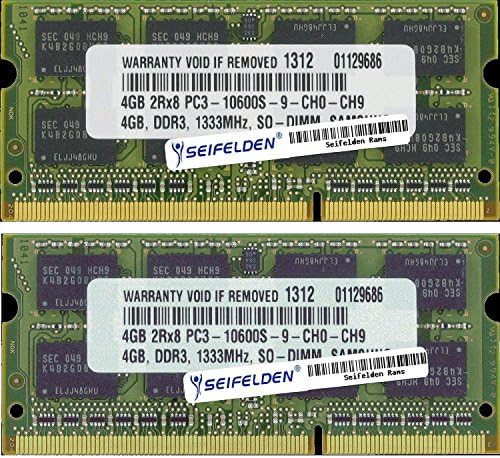 8GB (2X4GB) Memory RAM for HP 2000-2b09WM Laptop Memory Upgrade - Limited Lifetime Warranty from Seifelden