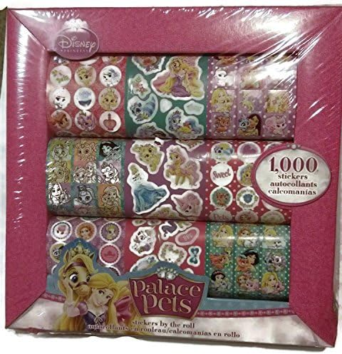 Palce Pets Stickers by the Roll - 1000 Stickers by Disney Princess Palace Pets