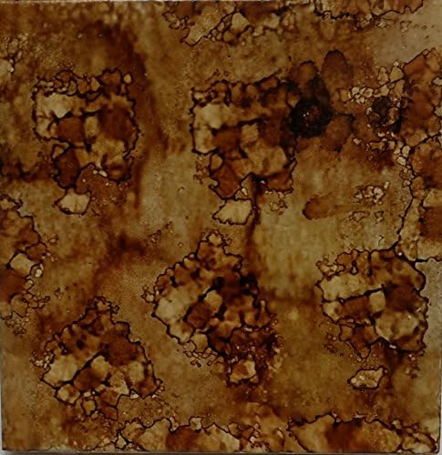 Jewels of the Tile Handmade Decorative Ceramic Coasters & Trivet Set Espresso