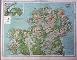 IRELAND COLOUR MAP NORTHERN SECTION 1920