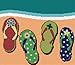 Flip Flops Needlepoint Canvas
