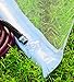 Plow & Hearth Outdoor Umbrella Canopy Mosquito And Insect Net With Zippered Opening - Breathable Woven Polyester Mesh - White - 102'' dia. x 84''H, Fits Over 7' or 9' Umbrella