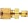 Parker A-Lok 6RU1-B Brass Compression Tube Fitting, Reducing Union, Tube OD x Tube OD