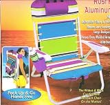 Rio Brand Backpack Beach Chair , Rust Proof Aluminum Frame and Large Backpack for All Your Gear