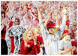 Alabama Painting - Sea of Crimson