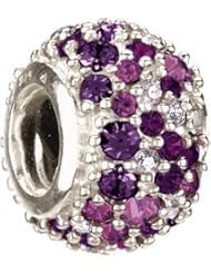 Authentic Chamilia Charm "Jeweled Kaleidoscope" - Purple Swarovski JC-6C