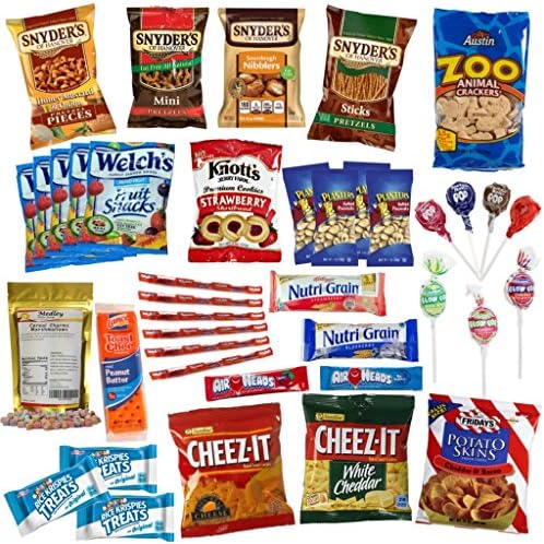 Chips Snacks &amp; Candies Care Package Variety Pack Bundle Assortment Sampler 40 count