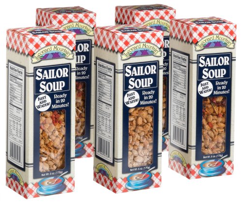 Leonard Mountain 5 Sailor Soup Dry Soup Mix, 41.28-Ounces Boxes by Leonard Mountain